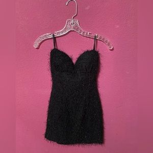 Papaya little black dress / heart shaped / strapless/ mini